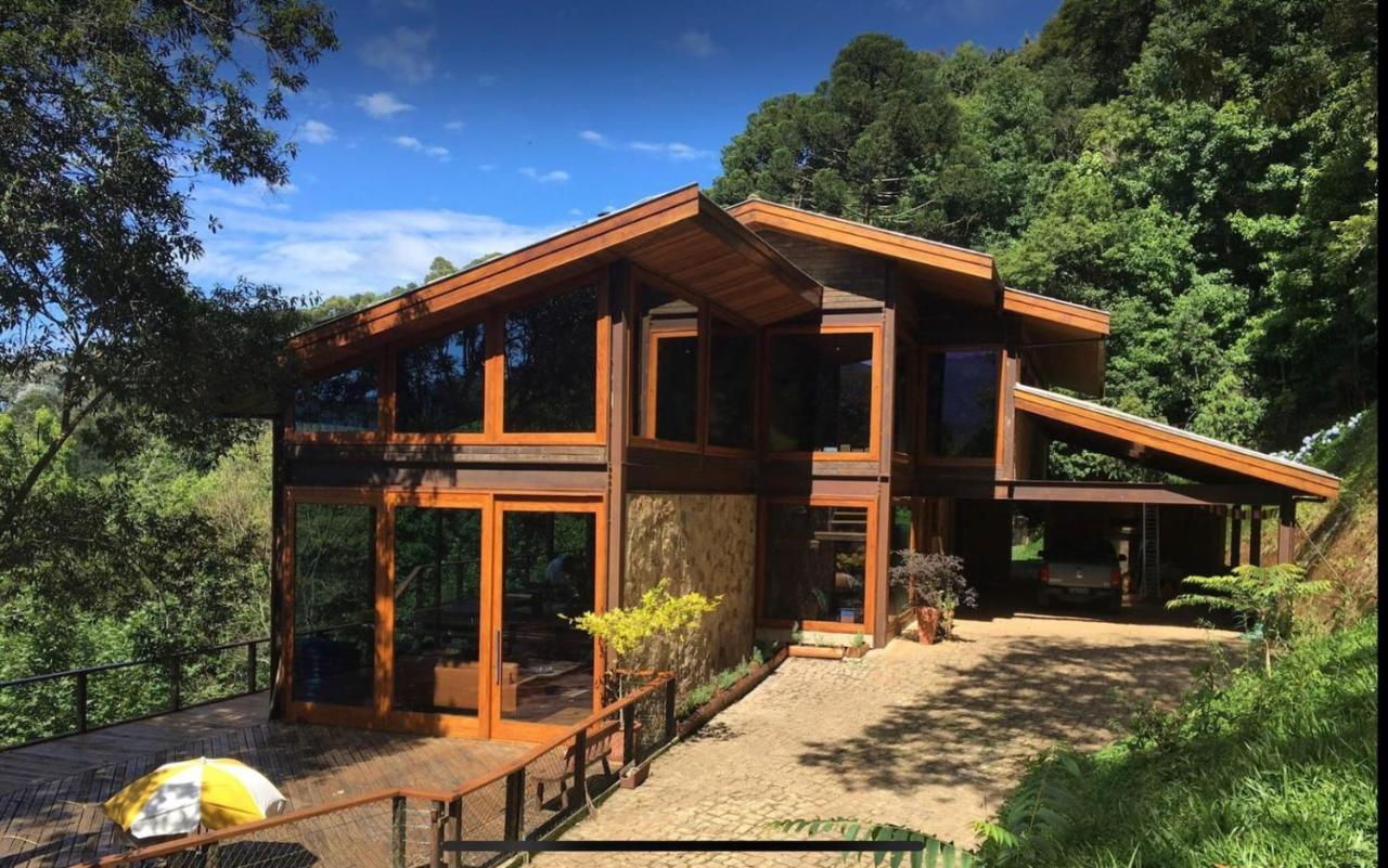 Casa De Vidro Com Vista Mantiqueira - Com Cafe E Staff Vila Campos do Jordão Exterior foto